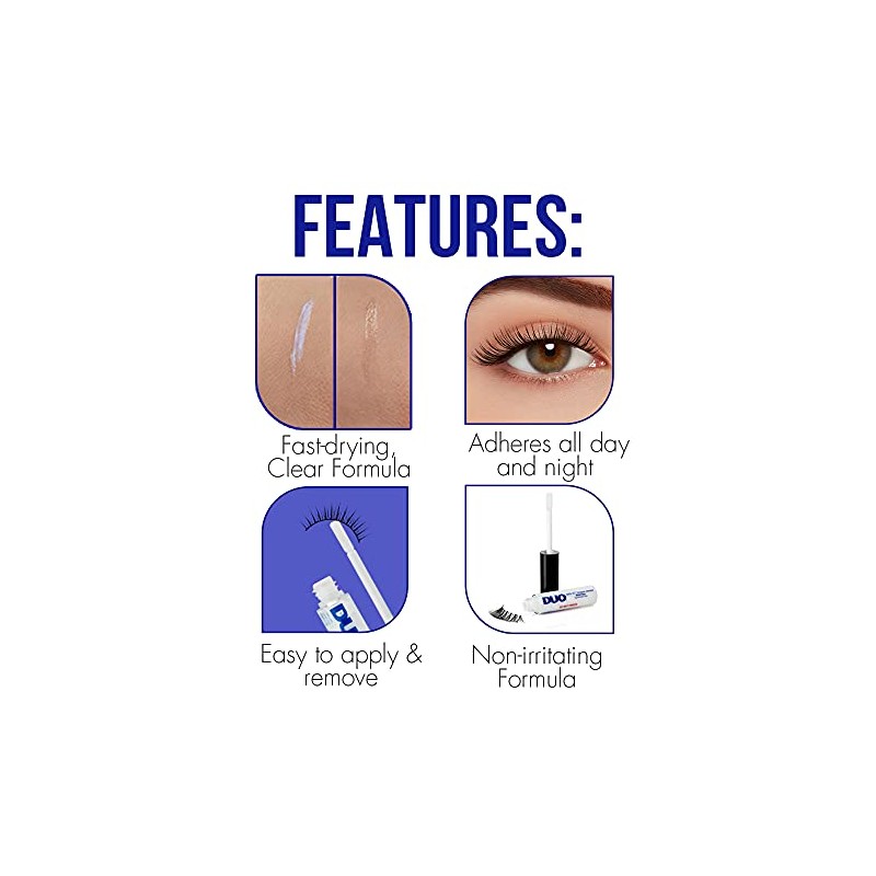 Ardell Duo Quick Set Clear / Transparent Eyelash Glue for