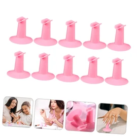 BIUDECO 10Pcs Finger Support Holders for Nail Art Durable Manicure Tools for Salons and Home Use Comfortable Grip for Nail Artists and Learners