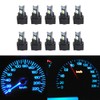 WLJH 10 Pack Ice Blue Canbus T5 Led Bulb 2721