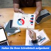 Document Folder A4, Transparent Document Bag A4 with Press Stud,