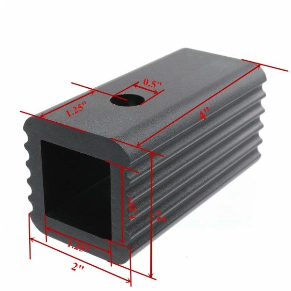 zh5682 2" to 1-1/4" Hitch Receiver Adapter for Standard Hitch