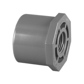 Charlotte Pipe Schedule 80 1 in. Spigot x 3/4 in. Dia. FPT PVC Reducing Bushing