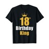 18th Birthday King 18 Years Old Golden 18th Bday Party