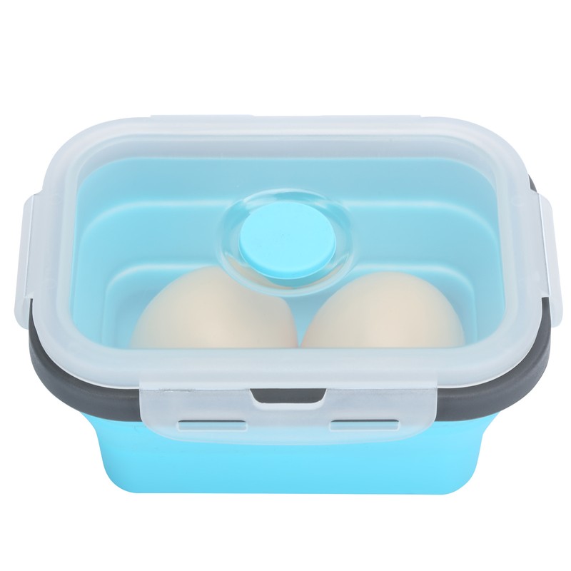 4Pcs/Set Silicone Lunch Box Collapsible Food Storage Container Bento Box