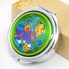 Feng Shui 3 Cells Abundance Pill Boxes Portable Mirror with