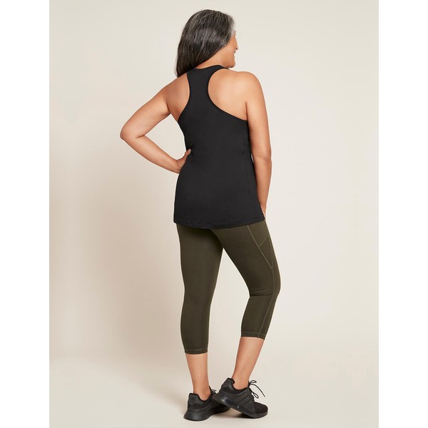 Boody - Racerback Active Tank, White / L