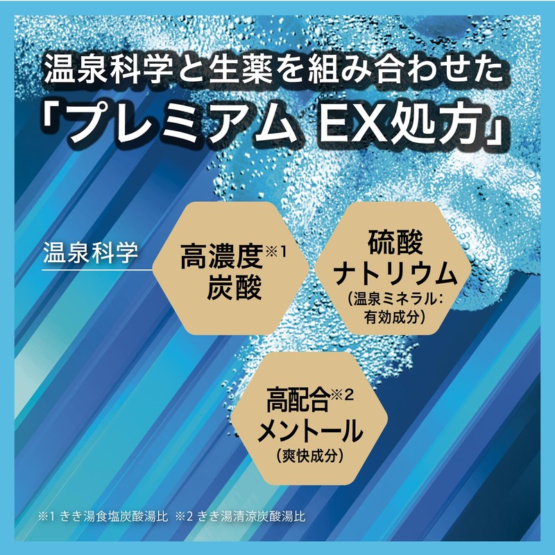 Kikiyu Carbonated Bath Solution, Fine Heat Refreshing Body Mints &