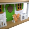 8.75" X 6" 7.5" Squirrel Cottage Birdhouse White 7.5"x8.75"x6" Deck