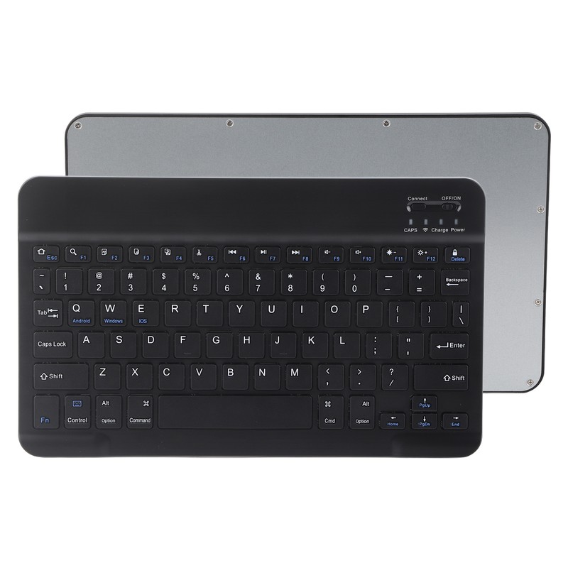 Wireless Bluetooth Keyboard 10Inch Lightweight UltraWide for Android IOS/Windows(Black )
