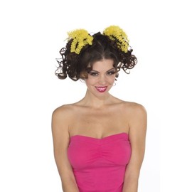 Rubie's Neon Hair Ties Yellow IT31003 Children's Multi-Coloured Standard