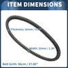 INFINAUTO Drive Belt Inner V-Belt No.715900023 for Can-Am Quest 500