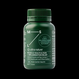 Ultra Nature Muscle Health & Pain + Inflammation Relief 60 Film Coated Tablets