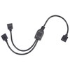 sourcing map Set of 3 ARGB Distribution Cable with 3P