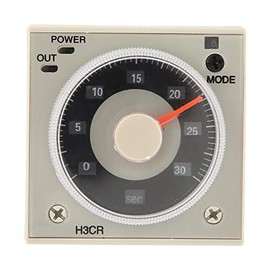 Daytesy Delay Timer Relay-H3CR-A Relay Timer Delay 0.5S-300H Knob Time Control Relay 11 Pin 100-240VAC 100-125VDC