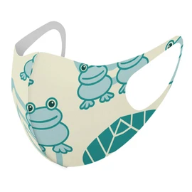 Smakore 004382 Design Mask, Set of 2, Polyester, Washable, Cloth Mask, Unisex, Animal Frog, Animal Pattern
