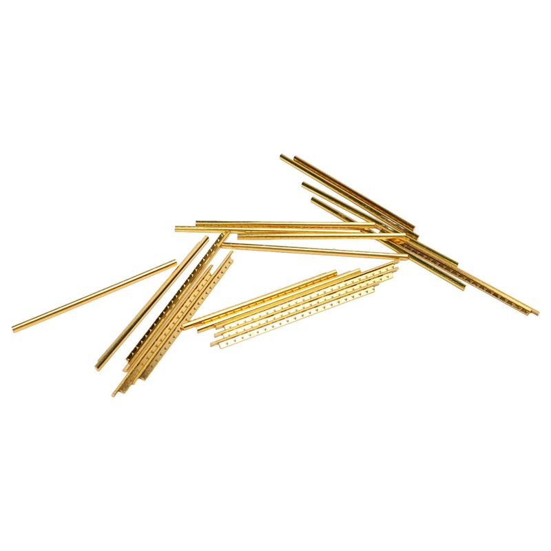 19Pcs Guitar Fret Wire Set Metal Pre Rounded Corner Design