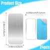 YBEATY 24 PCS Adhesive Metal Plates 2.36 × 1.18 inches