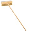 LRUI Pizza Oven Brush with Scraper,41-Inch Long Wood Handle Brass