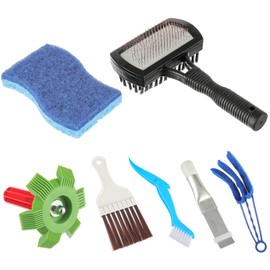BOJACK Air Conditioner Fin Cleaner kit, Brush Condenser Ac Coil Brush Cleaner, Evaporator Radiator Repair Clean Tool(Pack of 7)