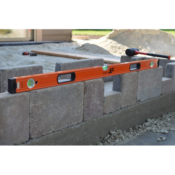 Johnson Level & Tool 5700-4800 Heavy Duty Aluminum Box Level, 48", Orange, 1 Level