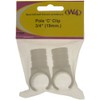 W4 Pole Clip 3/4inch - White, 2 Pack