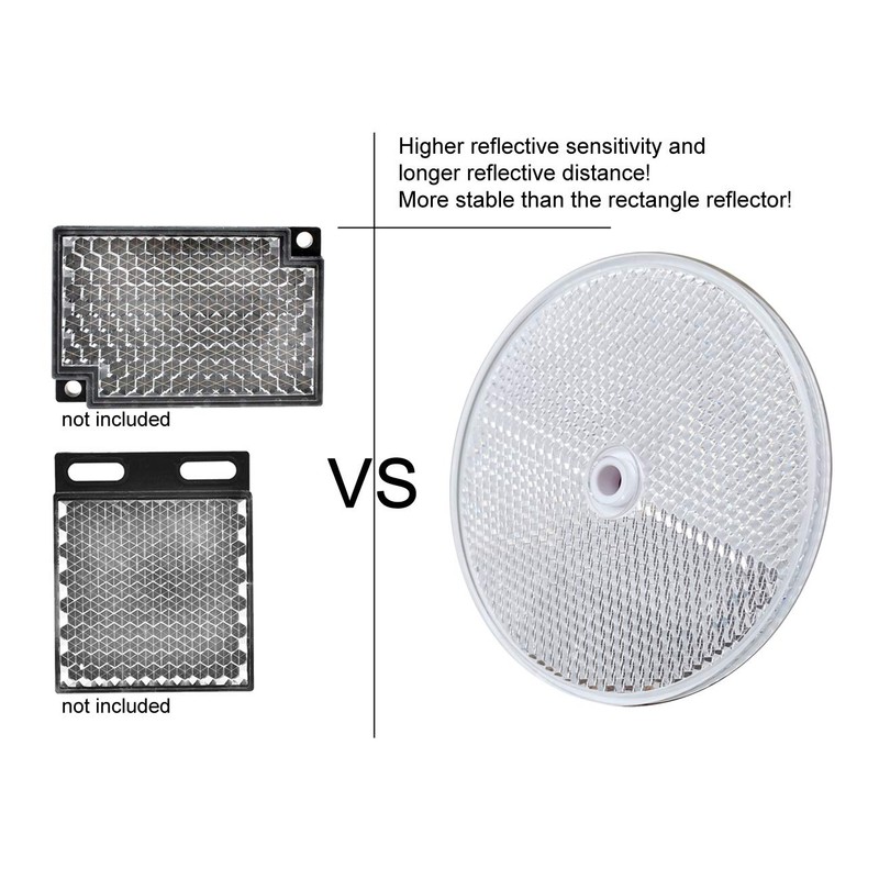 Mageway Indoor E3JK-R4M1 Retro-Reflective Photoelectric Beam Sensor 12-240VDC 24-240VAC Infrared