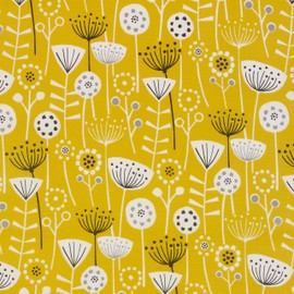 Jolee Fabrics Premium Oilcloth Peg Bags with Wooden Hanger - Large Waterproof Peg Bag, Clothes Clip Storage Perfect for Any Washing Line (Bergen Ochre Peg Bag)