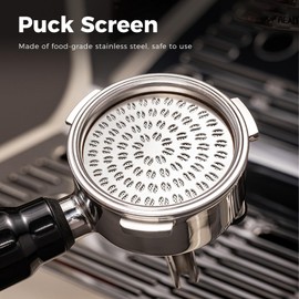 Caffobiz Espresso Puck Screen 58.5mm, 1.2mm Thick for Breville, 304 Stainless Steel, Reusable for 58.5mm Portafilter Filter Basket, Easy to Clean, Coffee Accessories