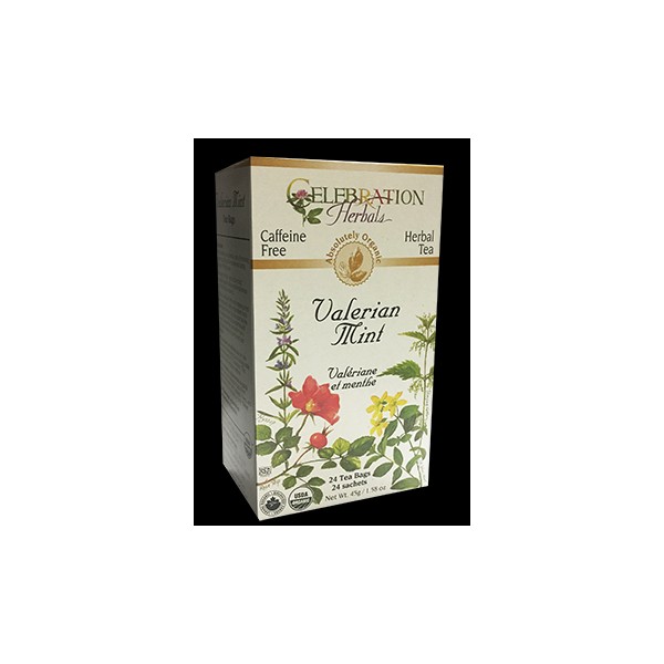 Celebration Herbals Valerian Mint Tea (Organic) - 24 Tea Bags