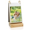 ZEEYUAN 4X6 Flip Photo Album Stand on Desktop 60 Pockets,
