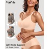 Vertvie Womens Seamless Bras No Underwire Supportive Wireless Push Up