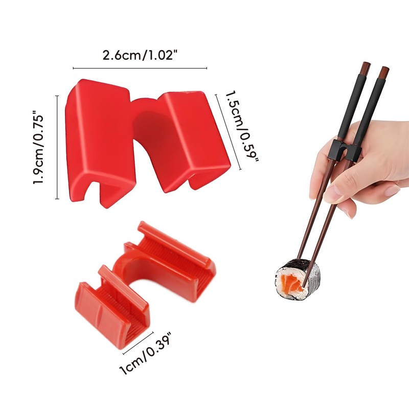 LVYKING 5 Pieces Reusable Chopstick Helper, Training Chopsticks Hinges Connector,