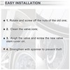 RATCHROLL 4 Pcs Tire Valve Stem Caps Decorative 7x27mm Tyre