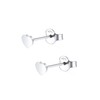 Set of 3 pairs discreet tiny 925 sterling silver 3mm