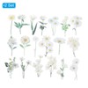 PATIKIL Transparent White Daisies Flower Vinyl Stickers, 80 Sheet Waterproof