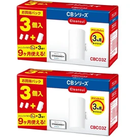 Crinsui Water Filter Direct Faucet CB Series Replacement Cartridges 3 Pack CBC03Z-NW 2 Sets