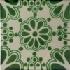4.2x4.2 9 pcs Green Bouquet Talavera Mexican Tile