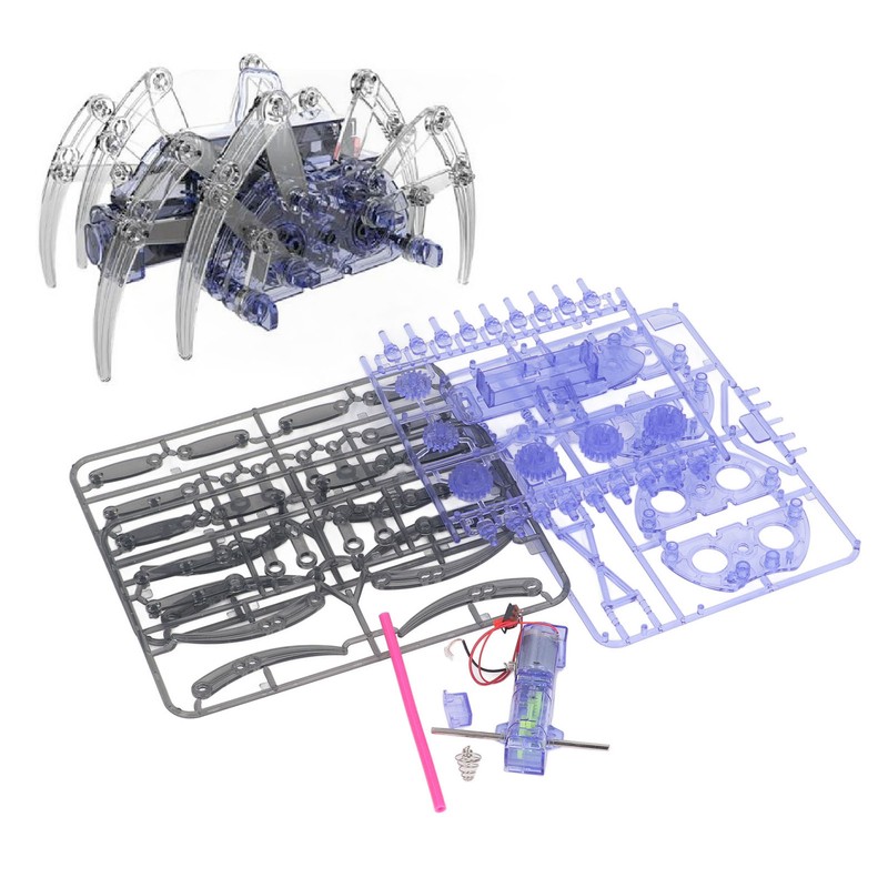 Spider DIY Building Toy Electric Plastic Spider Science Explorer Toy
