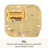 Windup Musical Movement 18 Note Pleasing Melody Alloy Easy Mounting