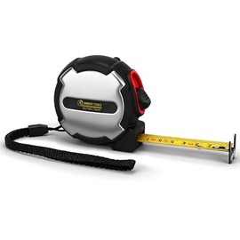 Cinta métrica, pequeña cinta métrica retráctil, mini cinta métrica con métrico / pulgadas, doble cara, ganchos magnéticos, goma + caja de acero inoxid