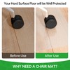 100pointONE Large Office Chair Mat for Hardwood Floor, 60" x