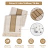 Figarge Macrame Table Runner, Beige Boho Table Runner with Tassels,