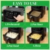 BYKITCHEN 8in Square Disposable Air Fryer Liners, 300PCS Parchment Paper