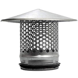 Vent Systems 4" inch Round Roof Cap Galvanized Metal for All Weather Conditions Top Round Exhaust Cap with Rubber for Perfect Insulation Vent Cover 4" 100 mm