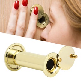 Natudeco Home Security Door Viewer Aluminum Alloy Theft Security Door Viewer Peephole with Privacy Screen for Home Office Hotel Door Thickness:35-60mm