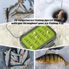 TG-DZURI 20 Pcs Tungsten Ice Fishing Jigs Kit, 3.2mm Teardrop