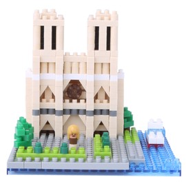 Kawada NBH_093 Nanoblock Notre Dame Cathedral Building Kit