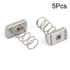 TA-VIGOR 5Pcs M10 304 Stainless Steel Long Spring Channel Nuts,