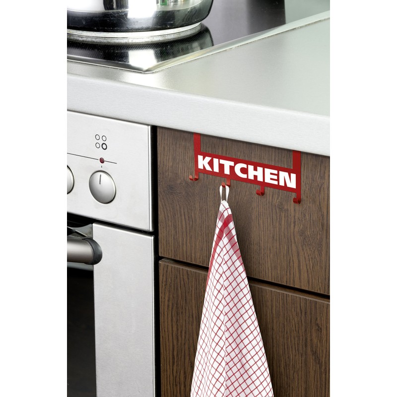 Wenko Kitchen Door Hooks Red