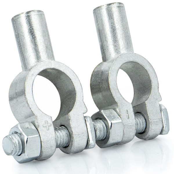 1 Pair Battery Terminal Connectors, for 2 Gauge Wire, Positive